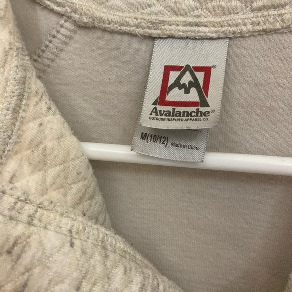 Avalanche Kids Thermal Sweater Jacket Girl's Size Large 10/12 Heather Gr… - Picture 5 of 7